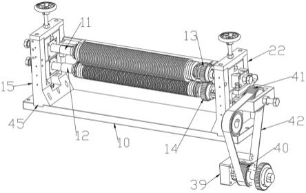 一種修正帶分切機圓刀上下刀架裝置的制作方法 一種修正帶分切機圓刀上下刀架裝置的制作方法