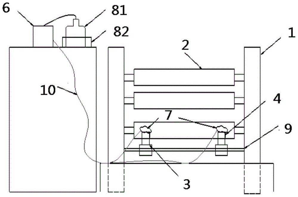 一種電池箔分切機潤滑剪切裝置的制作方法 一種電池箔分切機潤滑剪切裝置的制作方法