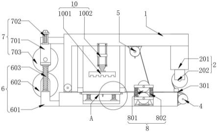 一種背膠防塵網(wǎng)的全自動(dòng)分切貼合裝置的制作方法 一種背膠防塵網(wǎng)的全自動(dòng)分切貼合裝置的制作方法
